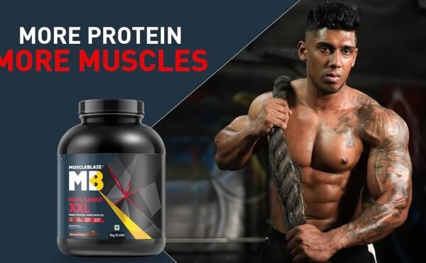 MUSCLEBLAZE Super XXL, For Muscle Weight Gainers/Mass Gainers  (500 g, Chocolate) - Image 5